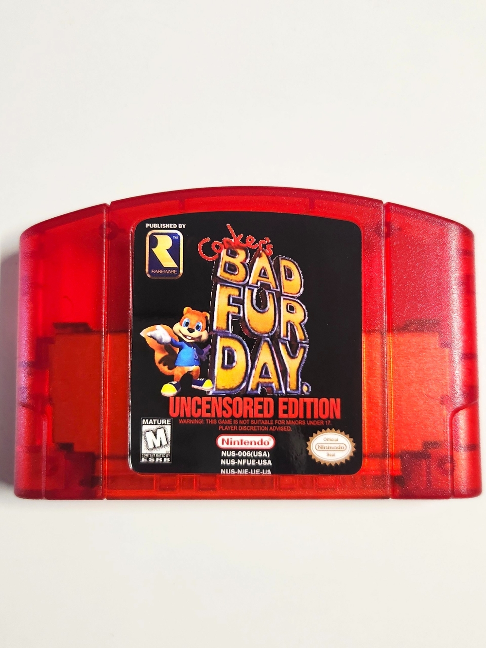 N64 Conker's Bad Fur Day Uncensored Edition - Tested